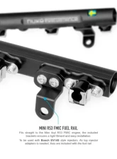 Nuke Performance Fuel Rail Mini for 2001-2006 Mini Cooper R53 4cyl, Aluminum, Black                                     - 120-07-101 - Image 5