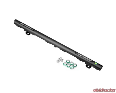 Nuke Performance Fuel Rail for Toyota 6cyl 2JZ-GTE 1991-2002, Aluminum, Black - 120-08-102