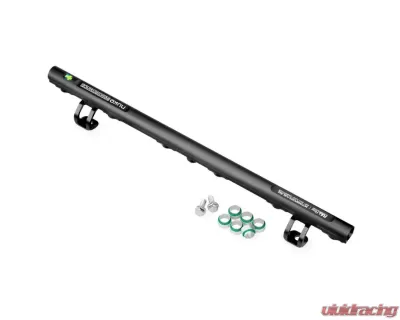 Nuke Performance Fuel Rail for Toyota 6cyl 2JZ-GTE 1991-2002, Aluminum, Black - 120-08-102