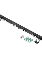 Nuke Performance Fuel Rail for Toyota 6cyl 2JZ-GTE 1991-2002, Aluminum, Black                                     - 120-08-102 - Image 3