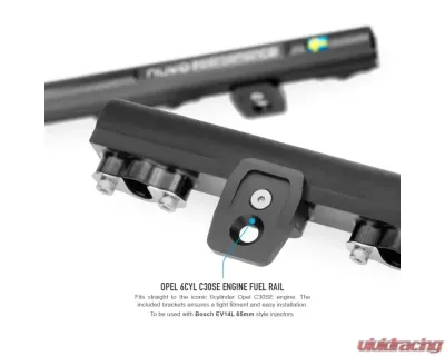 Nuke Performance Fuel Rail for Opel C30SE C36GET 1989-1996, High-Performance Aluminum - 120-13-101