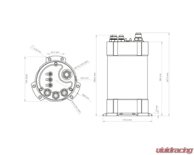 Nuke Performance 2G Fuel Surge Tank Kit with Internal Fuel Pumps for 2001-2005 Mitsubishi Eclipse - 150-01-304