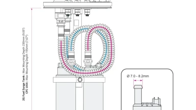 Nuke Performance SAE ID8 Dual Fuel Pump Mounting Kit for 150-20-102 Vehicles                                     - 150-20-102 - Image 2