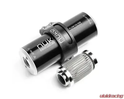 Nuke Performance Fuel Filter Slim 10 Micron AN-10 Welded Stainless Steel Element - 200-02-203