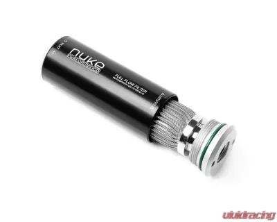 Nuke Performance Fuel Filter Slim 10 Micron AN-10 Welded Stainless Steel Element - 200-02-203