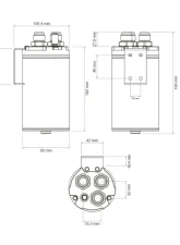 Nuke Performance Carbon Oil Catch Can 0.75L Matte Carbon for Universal Fitment                                     - 265-01-203 - Image 7