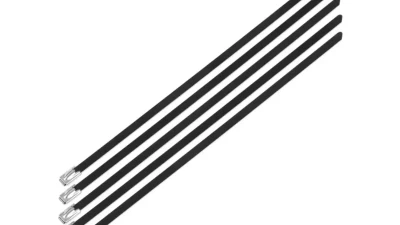 Nuke Performance Stainless Steel Locking Ties 4.6mm x 200mm Black for Automotive Use                                     - 290-01-103 - Image 3