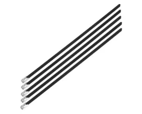 Nuke Performance Stainless Steel Locking Ties 7.9mm x 350mm Black