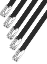 Nuke Performance Stainless Steel Locking Ties 7.9mm x 350mm Black                                     - 290-01-104 - Image 2