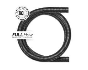 Nuke Performance Convoluted BQL 22 Breather Hose 2m for Universal Fitment, Black Rubber