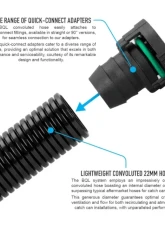 Nuke Performance Convoluted BQL 22 Breather Hose 6m - 290-02-622, Durable Rubber Material                                     - 290-02-622 - Image 3