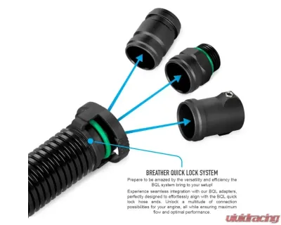Nuke Performance AN-10 ORB to BQL 22 Female Fitting, 290-22-102, Aluminum, Black - 290-22-102