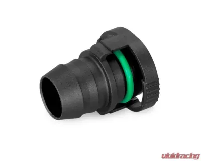 Nuke Performance BQL 22 Male to Convoluted Hose Straight, 290-22-107, Durable Rubber Material - 290-22-107