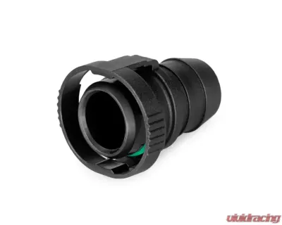 Nuke Performance BQL 22 Male to Convoluted Hose Straight, 290-22-107, Durable Rubber Material - 290-22-107
