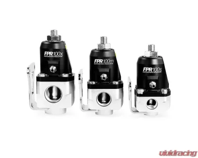 Nuke Performance Fuel Pressure Regulator FPR100x AN-10 for Universal Fitment, Aluminum - 300-02-202