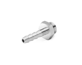 Nuke Performance 1/8 BSPP Barb Fitting to 4mm Hose Adapter, Aluminum, Black