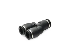 Nuke Performance Pneufit Quick Connect Y Fitting 6mm to 6mm for Automotive Applications