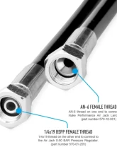 Nuke Performance Air Jack Lance High Pressure Hose 2m for Automotive Use, Durable Material                                     - 570-01-201 - Image 3