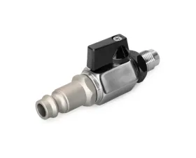 Nuke Performance Air Jack Petcock Ball Valve Male Connector AN-6, 570-20-102, Aluminum