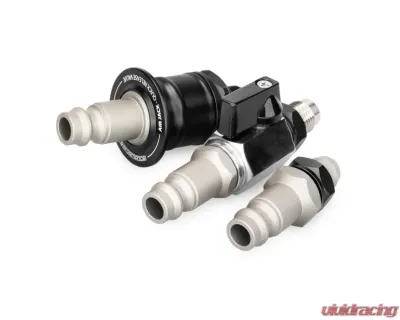 Nuke Performance Air Jack Petcock Ball Valve Male Connector AN-6, 570-20-102, Aluminum - 570-20-102