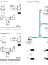 Nuke Performance Air Jack 60 C 3pc Set with Petcock Ball Valve for Automotive Use                                     - 580-03-003 - Image 7