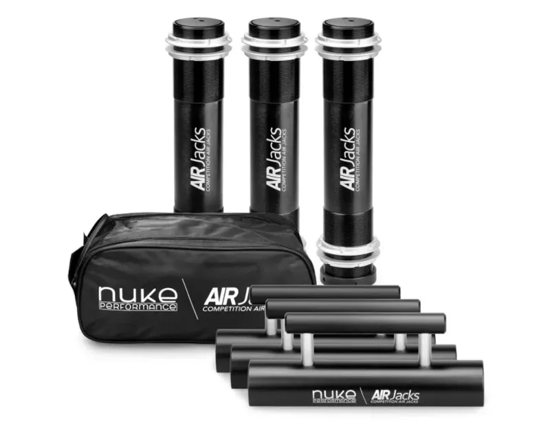 Nuke Performance Air Jack 60 C 3pc Set With PTFE Hose Kit & Petcock Ball Valve - 580-03-203