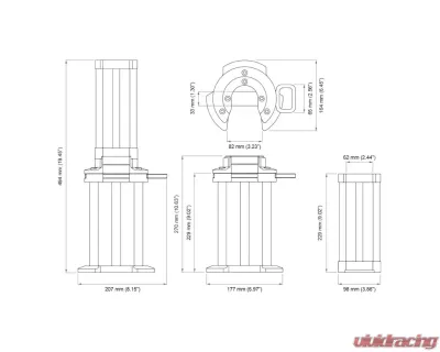 Nuke Performance Air Jack 90 Competition Elephant Foot for Automotive Use, 590-02-101 - 590-02-101
