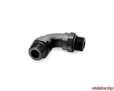 Nuke Performance AN-10 ORB to AN-10 ORB 90 Degree Adapter, 700-04-131, Aluminum, Black - 700-04-131