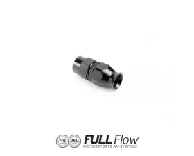 Nuke Performance Full Flow PTFE Hose End Fitting Straight AN-6, 810-01-106, Black