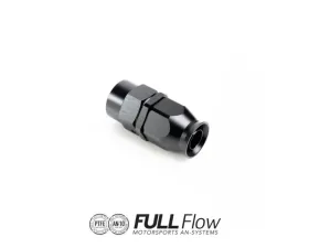 Nuke Performance Full Flow PTFE Hose End Fitting Straight AN-10, 810-01-110, Black
