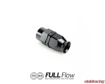 Nuke Performance Full Flow PTFE Hose End Fitting Straight AN-10, 810-01-110, Black - 810-01-110