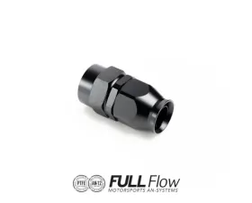 Nuke Performance Full Flow PTFE Hose End Fitting Straight AN-12, 810-01-112, Black