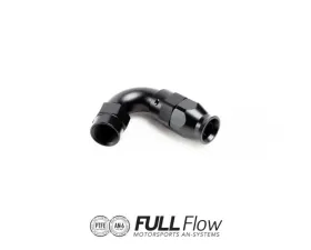 Nuke Performance Full Flow PTFE Hose End Fitting 120 Degree AN-8, 810-12-108
