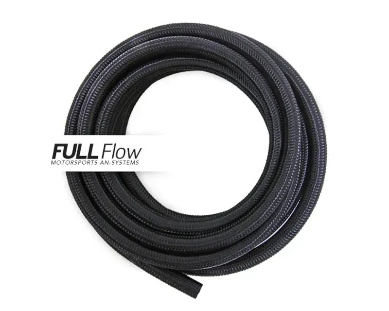 Nuke Performance Black Nylon Braided Fuel Hose AN-6 4m - 820-01-406