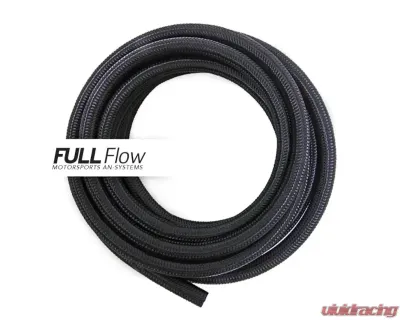 Nuke Performance Black Nylon Braided Fuel Hose AN-12 4m - 820-01-412