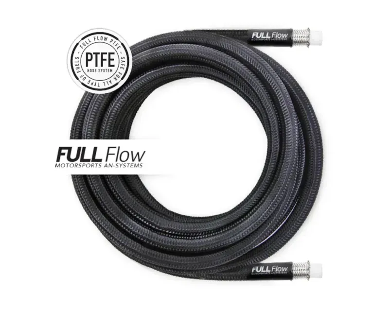 Nuke Performance Black Nylon PTFE Braided Fuel Hose AN-6 6m - 820-02-606