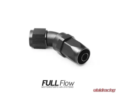 Nuke Performance Full Flow AN Hose End Fitting 45 Degree AN-8 - 830-04-108