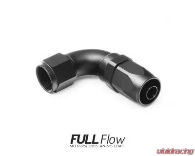 Nuke Performance Full Flow AN Hose End Fitting 90 Degree AN-8 - 830-09-108