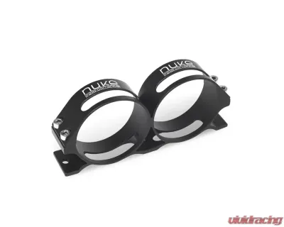 Nuke Performance Dual Fuel Filter Bracket 55mm for 2004-2008 Ford 6.0L Powerstroke - 950-02-212