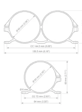 Nuke Performance Dual Fuel Filter Bracket 55mm for 2004-2008 Ford 6.0L Powerstroke                                     - 950-02-212 - Image 4