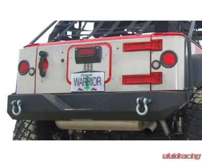 Warrior Products Heavy Duty Aluminum Body Armor Outer Tailgate Cover w/Holes Jeep JK Wrangler 07-17 - 5921