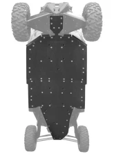 Factory UTV 1/2" UHMW Skid Plate with X-Brace Can-Am Maverick X3 MAX 2017+                                     - MX3MaxSkd-12-X - Image 3