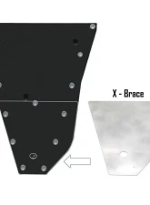 Factory UTV 1/2" UHMW Skid Plate with X-Brace Can-Am Maverick X3 2017+                                     - MX3Skd-12-X - Image 4