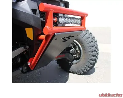 Factory UTV Black Mustang Steel Front Bumper Polaris RZR RS1 2018-2021+ - RS1MSFBmpr-blk