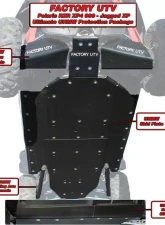 Factory UTV 3/8" UHMW Ultimate Skid Package with X-Brace Polaris RZR XP4 1000 2014+                                     - XP41KUlt-38-X - Image 3