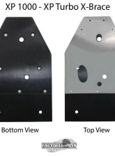 Factory UTV 3/8" UHMW Ultimate Skid Package with X-Brace Polaris RZR XP4 1000 2014+                                     - XP41KUlt-38-X - Image 3