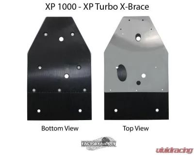Factory UTV 3/8" UHMW Ultimate Skid Package with X-Brace Polaris RZR XP4 1000 2014+ - XP41KUlt-38-X