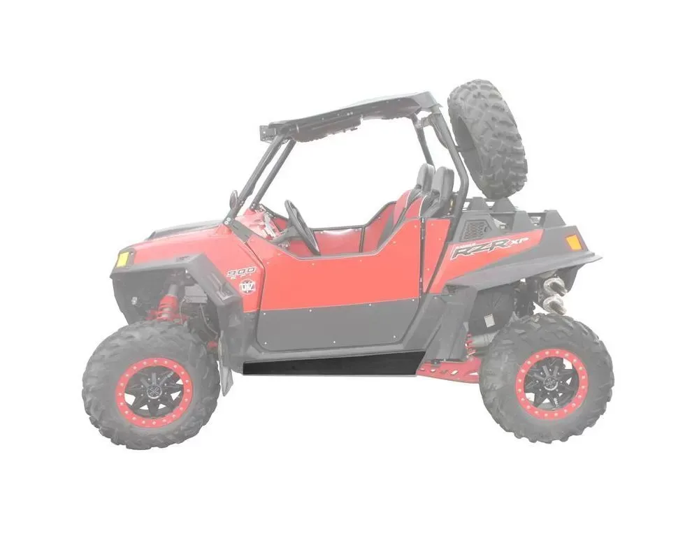 Factory UTV 1/2" UHMW Rock Sliders Counter Sunk Polaris RZR XP 900 2011-2014 - XP900Sldr-12-CS