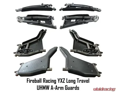 Factory UTV 1/2" UHMW Ultimate Kit with Fireball Racing Long Travel A-Arms Yamaha YXZ 1000 2016+ - YXZUlt-12-FBLT