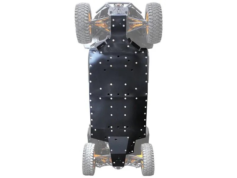 Factory UTV UHMW Skid Plate with X-Brace 3/8" Can-Am Commander MAX | Maverick Sport MAX 2021+ - ComMaxMavSpMAXSkd-38-X